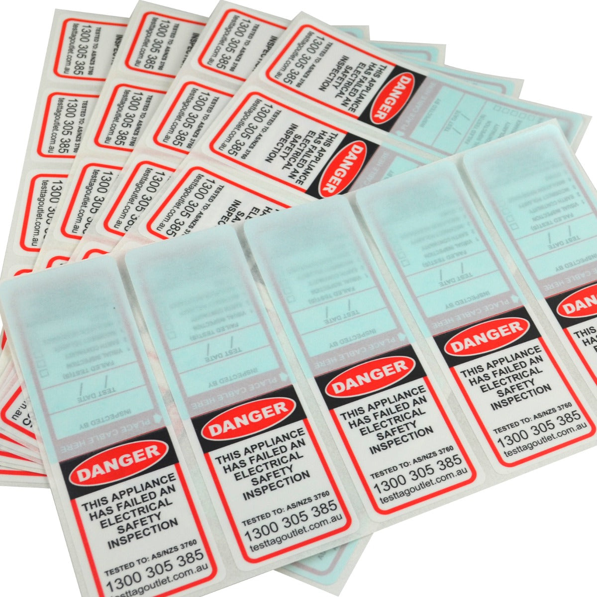 Failed Test Tags - This appliance has failed an electrical safety inspection and should be out of service