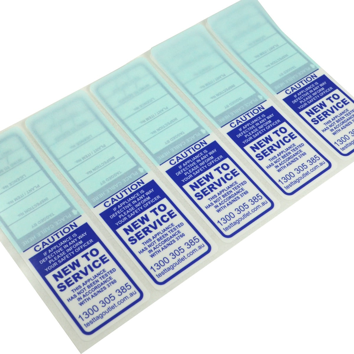 100% Australian Made, Waterproof New to Service Tags