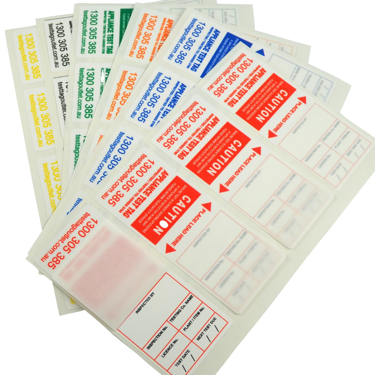 Heavy Duty Test Tags - NSW Multi-Colour Pack
