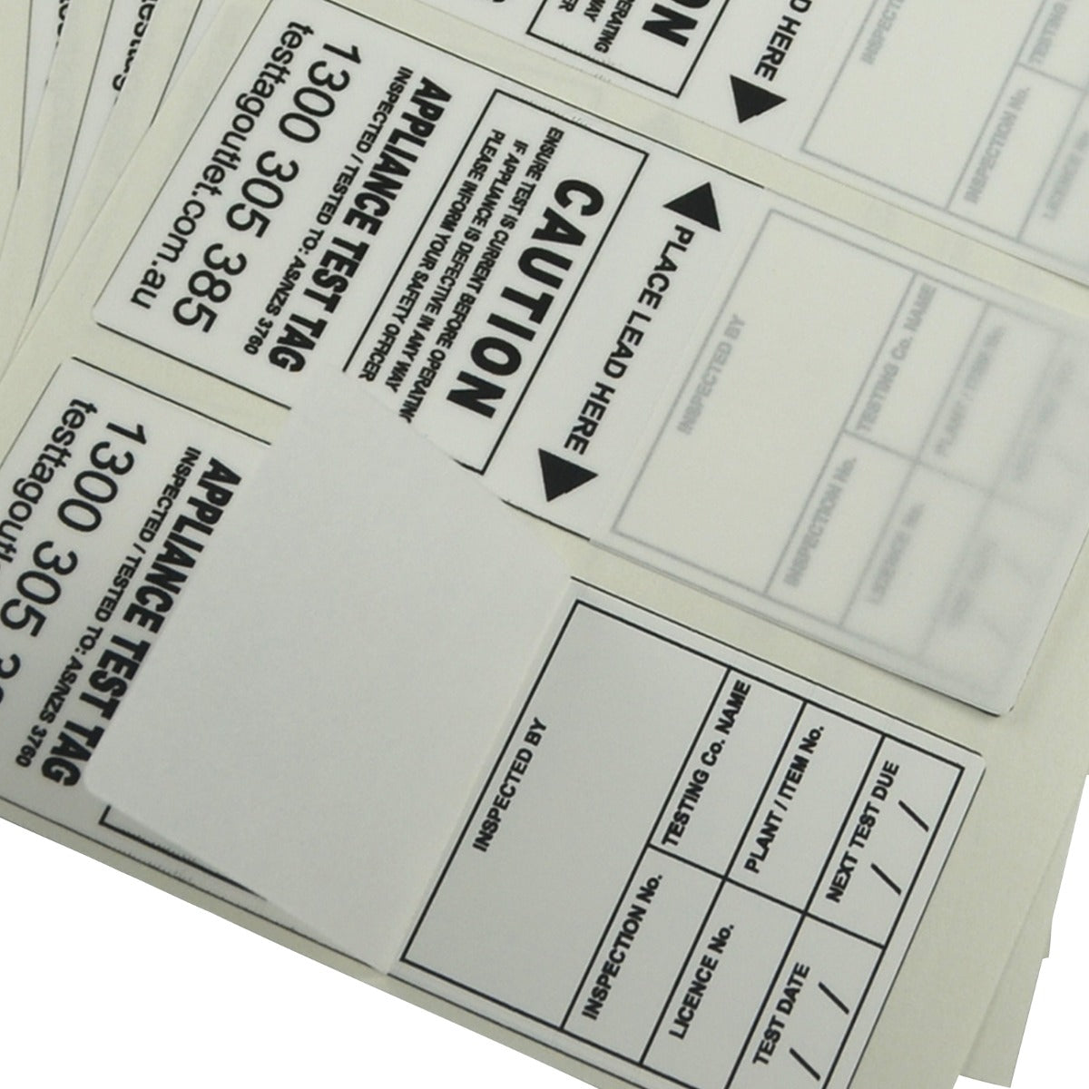 Heavy Duty Test Tags - White | Test Tag Outlet